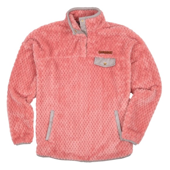 Simply Southern Tops - SIMPLY SOUTHERN Women’s S BLOSSOM LONG SLEEVE SOFT SHERPA PULLOVER SWEATSHIRT